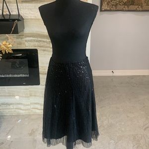 New With Tags Anne Klein New‎ Your Black Sequence Dress Skirt Size 8
